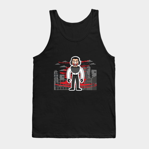 Headphone Mutant Toilet - Skibidi Toilet Tank Top by vitrar